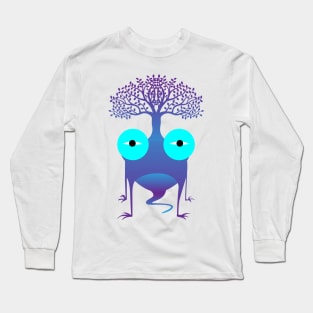 Cute Monster Frog Carrying Tree Long Sleeve T-Shirt